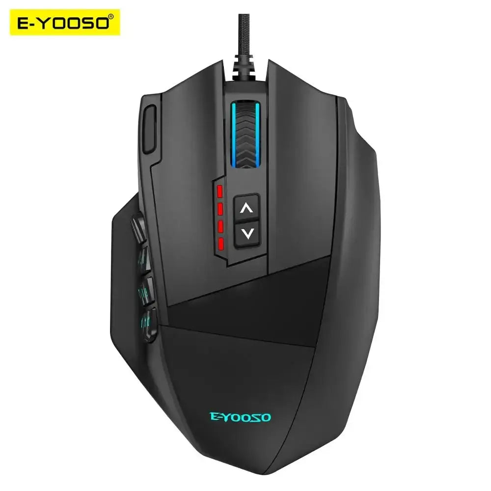 E-YOOSO X-39 USB Wired RGB Gaming Mouse 24000 DPI SG8960 19 buttons programmable game Optical mice for Computer PC Laptop